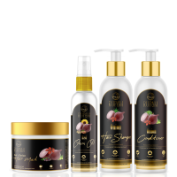 RUPAM WOMEN'S ONION HAIR OIL ULTIMATE HAIR CARE COMBO KIT - SHAMPOO, CONDITIONER & HAIR OIL FOR HAIR FALL | CONTROL 